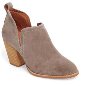 Jeffrey Campbell Rosalee Suede Taupe Booties